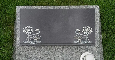 墓石のデザイン レーザー彫刻のサンプル例など 稲城 府中メモリアルパークの墓石は阿曽石材